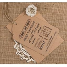 extra large kraft luggage tags